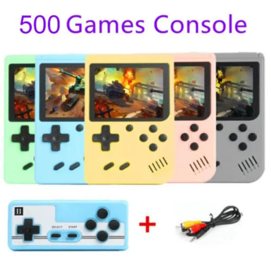 Mini Retro Handheld Game Console - Spelcomputer met 500+ Klassieke Spellen voor TV