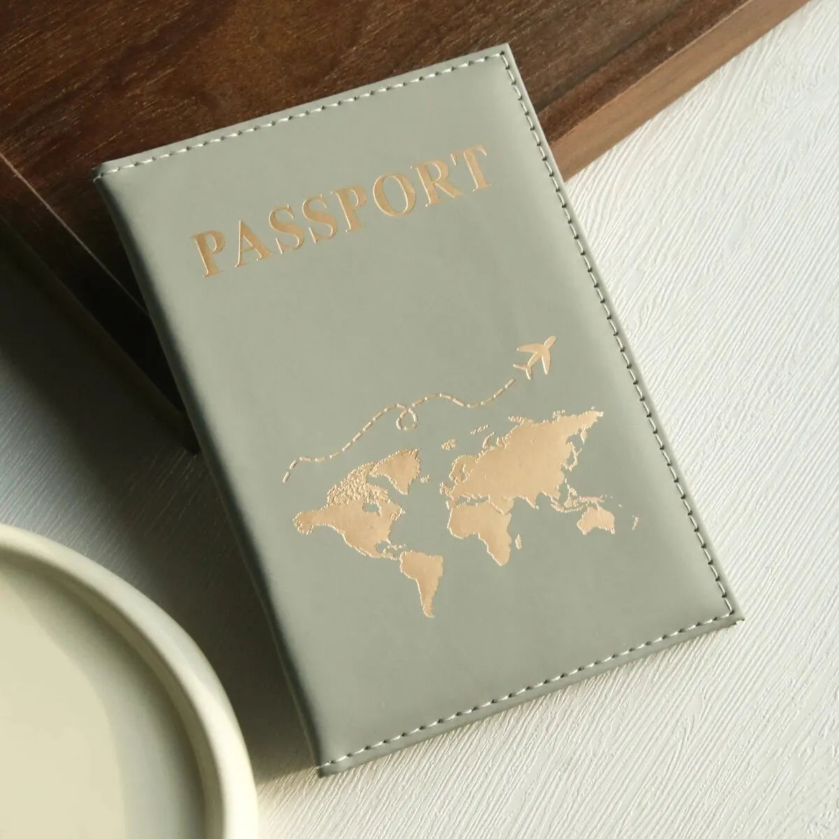 Paspoort Houder Wereldkaart Organizer Voor Bescherming