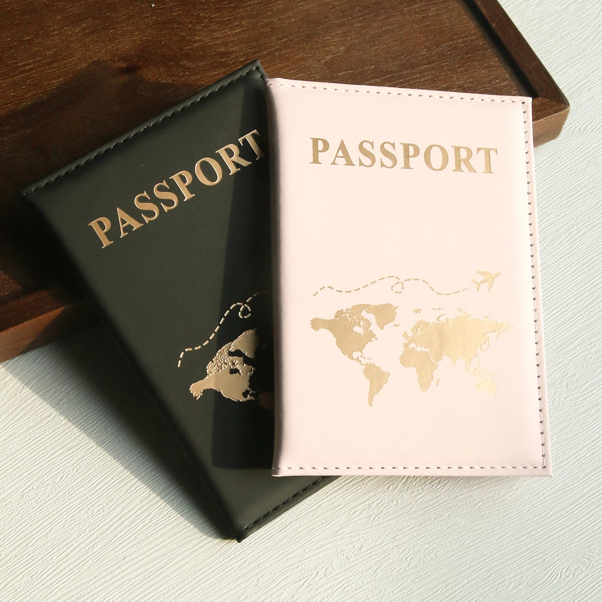 Paspoort Houder Wereldkaart Organizer Voor Bescherming