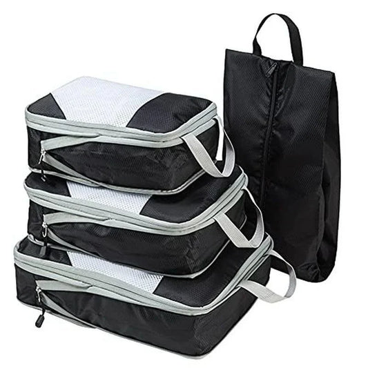 Compressie Packing Cubes 4-delig Voor Efficiënte Reisorganisatie