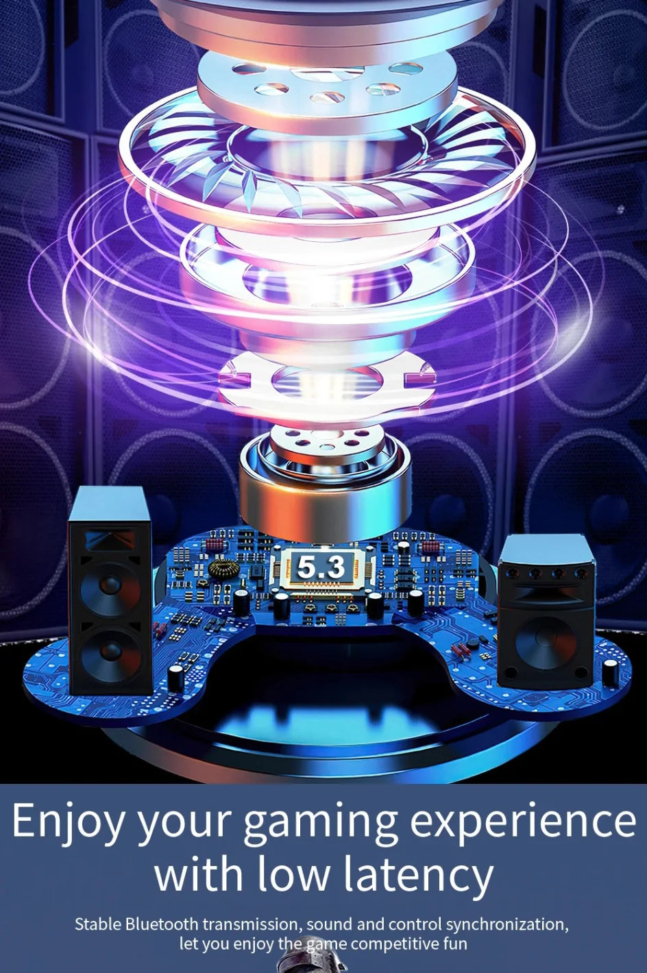 Draadloze Oordopjes met Geluidsonderdrukking en Bluetooth 5.3