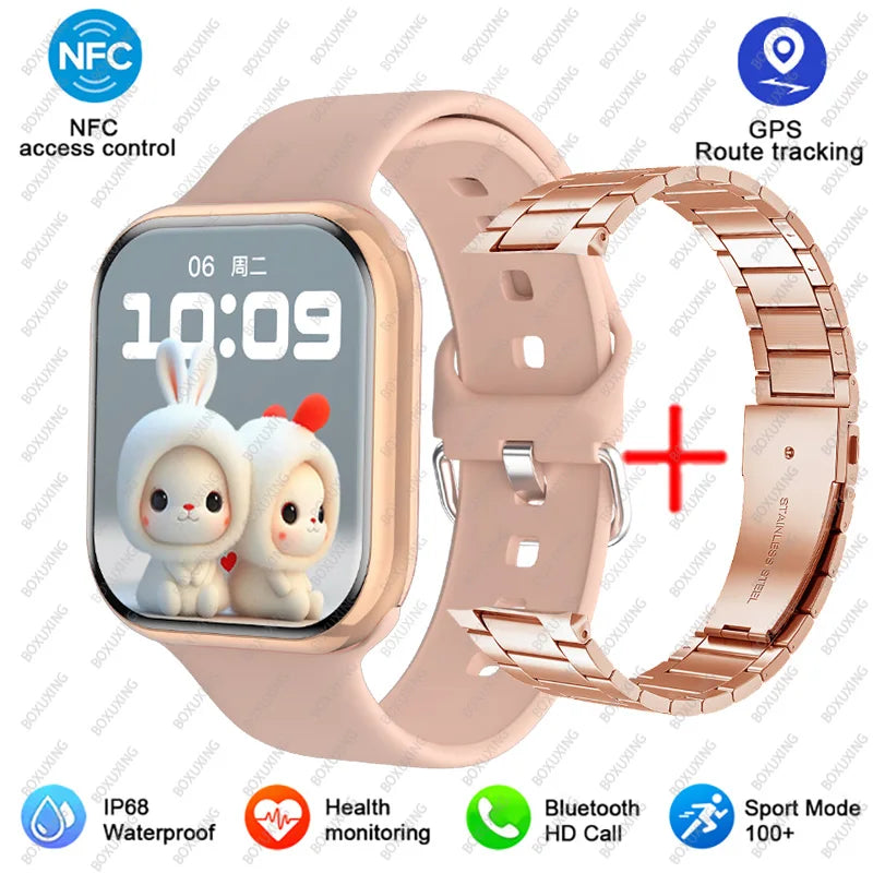 Smartwatch Watch 9 met 2" Display GPS En Waterdicht