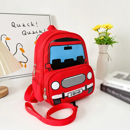 Rugzak Kinderen Cartoon Auto Paard  Voor School en Reis