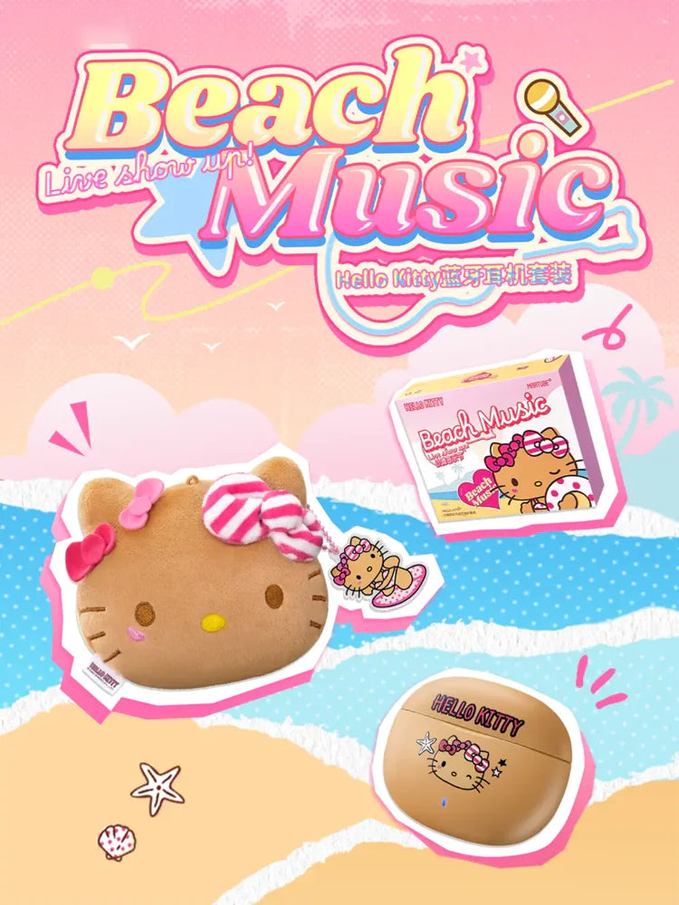 Kawaii Hello Kitty Bluetooth Draadloze Oordopjes Voor Meisjes