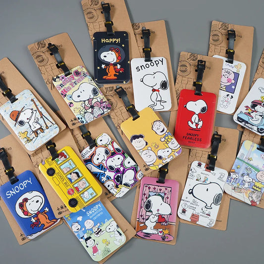 Snoopy Bagagelabel Cartoon Anime voor Bagage Identificatie