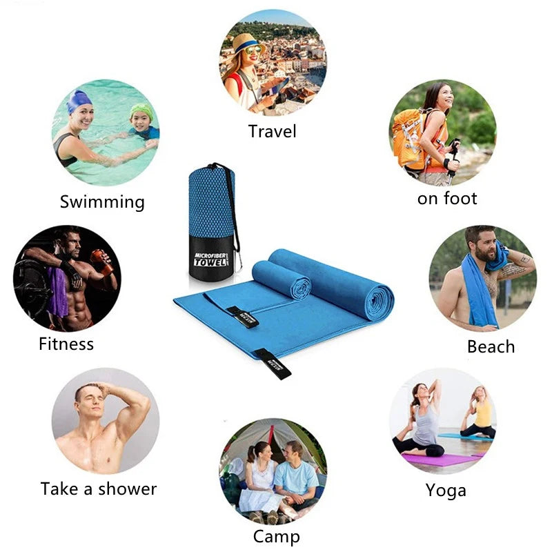 Strandlaken Microvezel Sneldrogend Extra Dik Voor Sport En Reizen