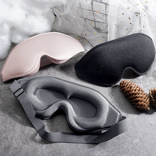 3D Slaapmasker Met Geheugenfoam Voor 99% Lichtblokkade