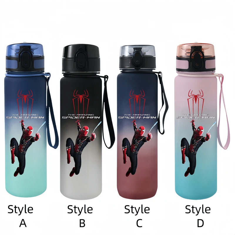 Spiderman 650ml Drinkfles Voor Buiten, Lekvrij en Handig
