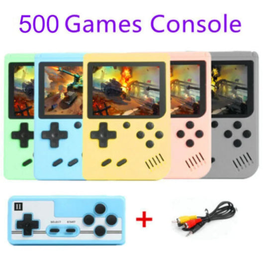 Mini Retro Handheld Game Console - Spelcomputer 500+ Klassieke Spellen en TV Aansluiting
