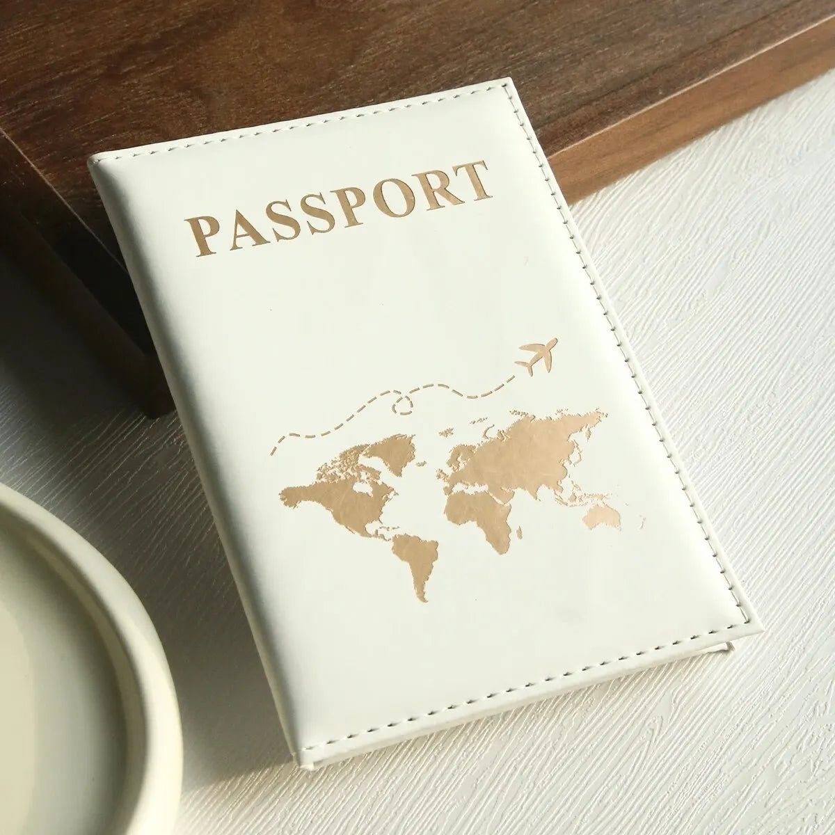 Paspoort Houder Wereldkaart Organizer Voor Bescherming