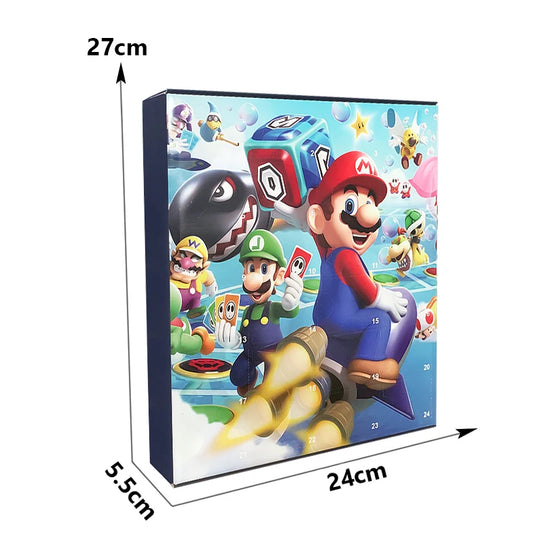 Adventskalender Mario Bros Met Schattige Anime Figuren Voor Kinderen