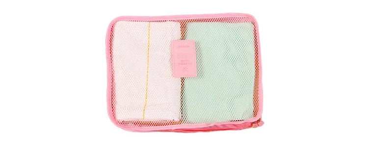 Compressie Packing Cubes 6-delig Voor Kledingopslag en Organizer Pouch