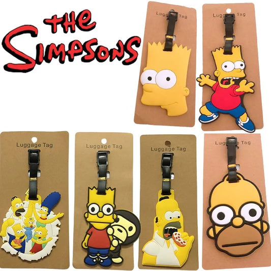 Simpsons Homer Bagagelabel (1st.) voor Leuk en Uniek Identificatie