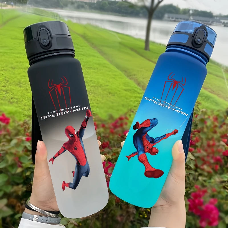 Spiderman 650ml Drinkfles Voor Buiten, Lekvrij en Handig